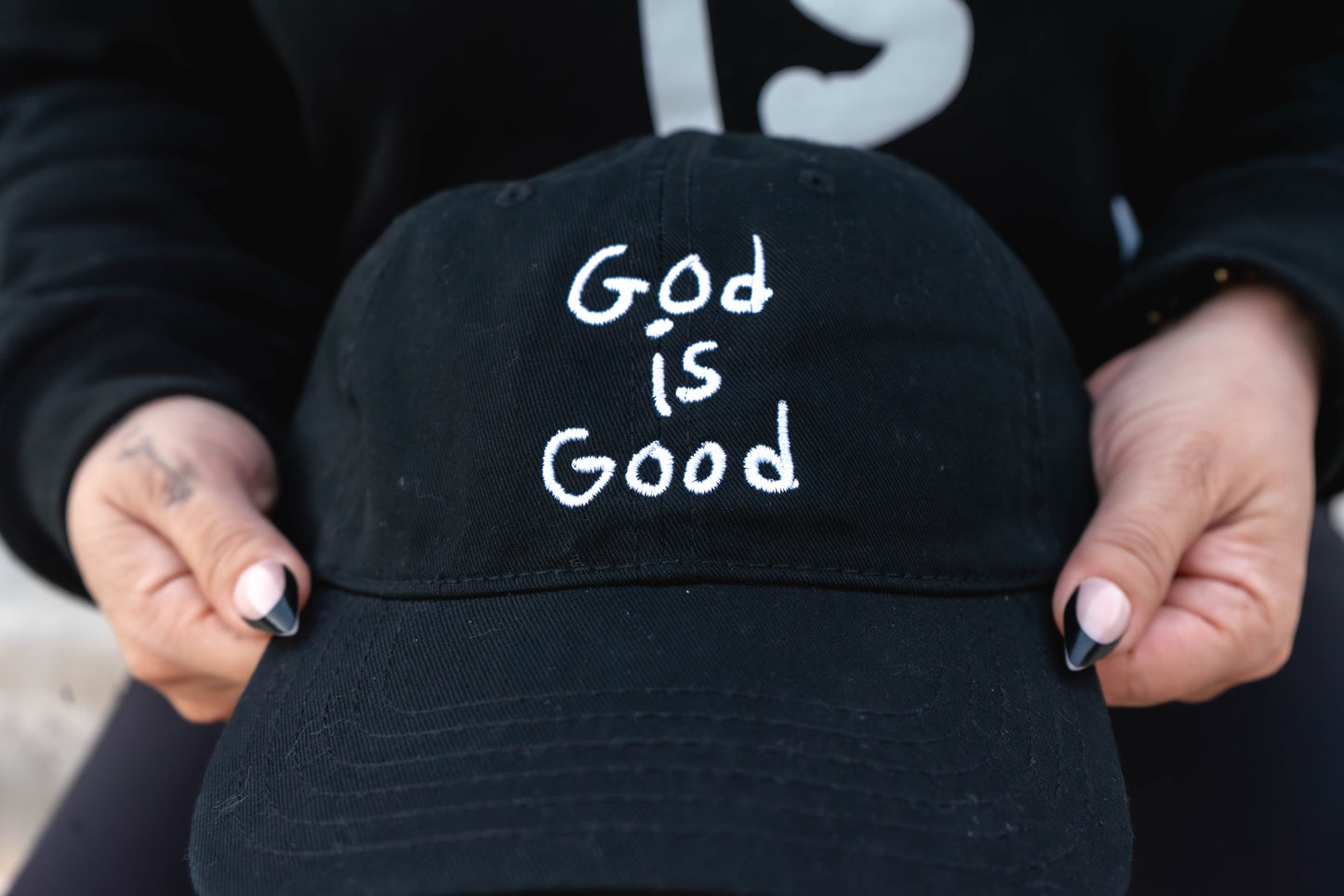 God is Good - Dad Hat in Black